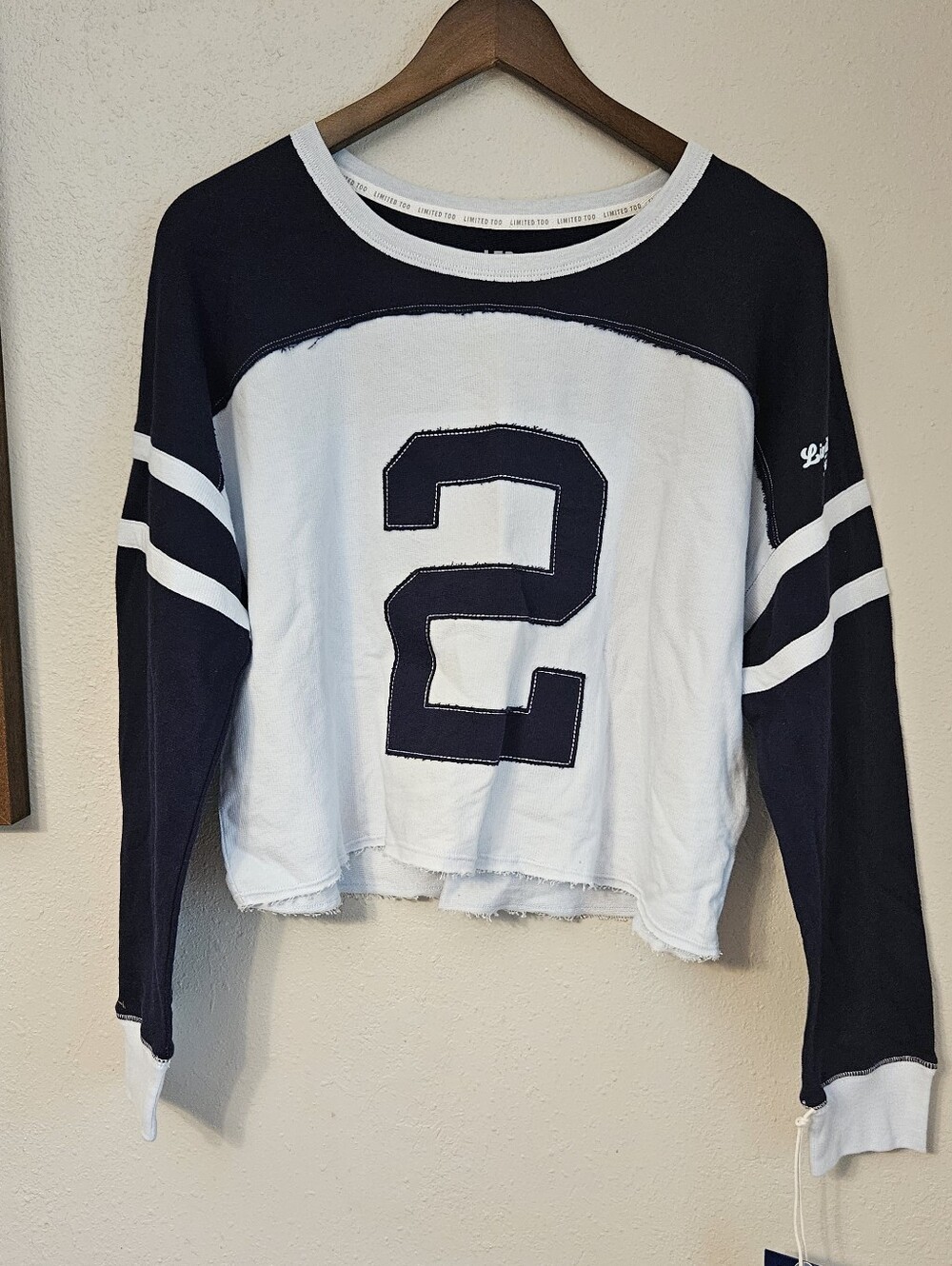 Limited Too Blue Sporty Long Sleeve Tee